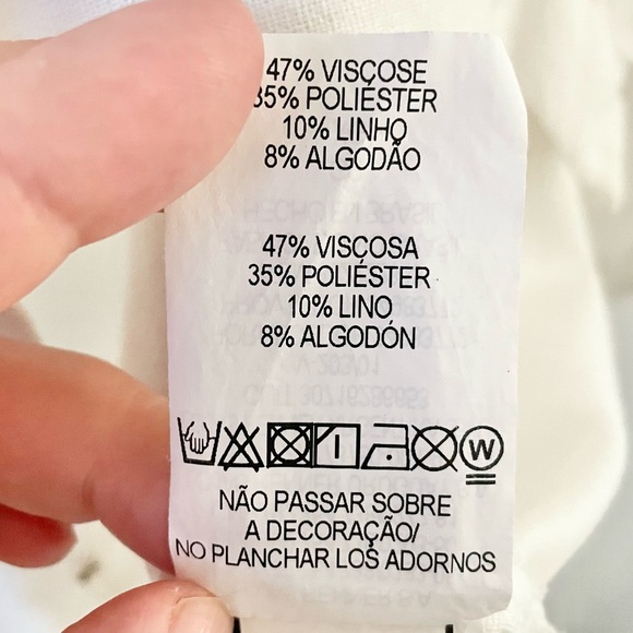 BlueSteel womens novelty embroidered banana collared button down linen cotton XL - Picture 9 of 10